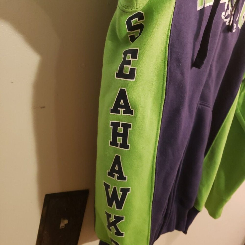 Hands High NFL Seattle Seahawks Front Zip Hooded Sweatshirt Hoodie Size S - Picture 5 of 5